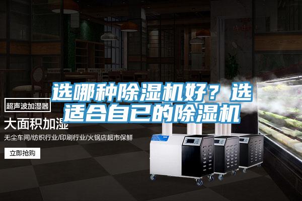 選哪種除濕機好？選適合自已的除濕機