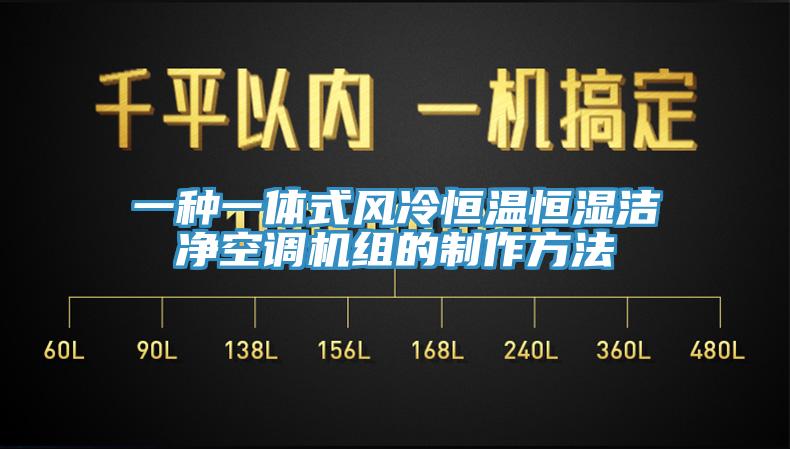 一種一體式風(fēng)冷恒溫恒濕潔凈空調(diào)機(jī)組的制作方法