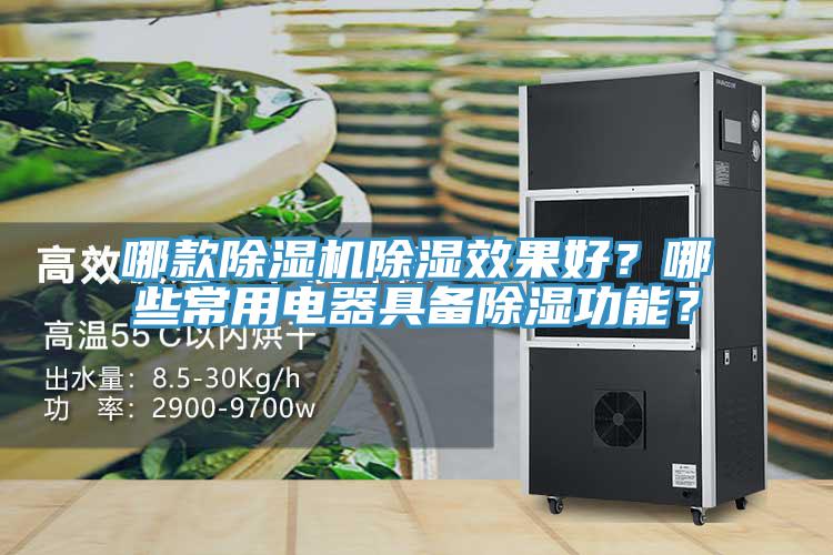 哪款除濕機除濕效果好？哪些常用電器具備除濕功能？