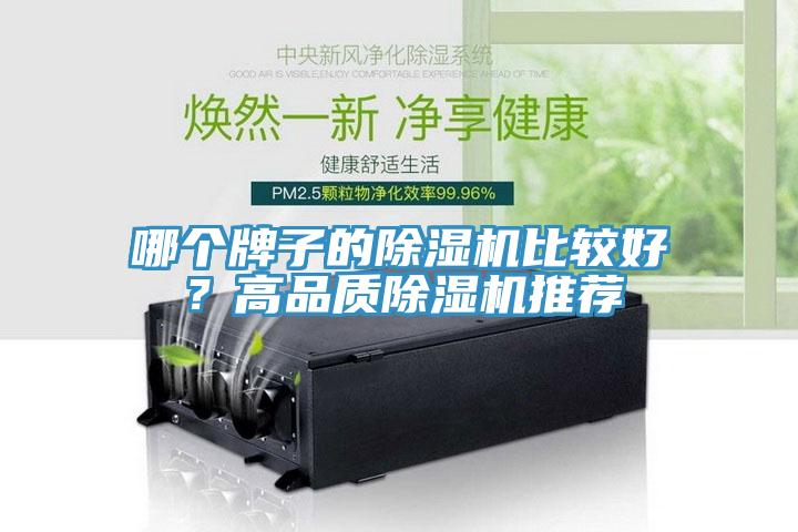 哪個牌子的除濕機比較好？高品質除濕機推薦