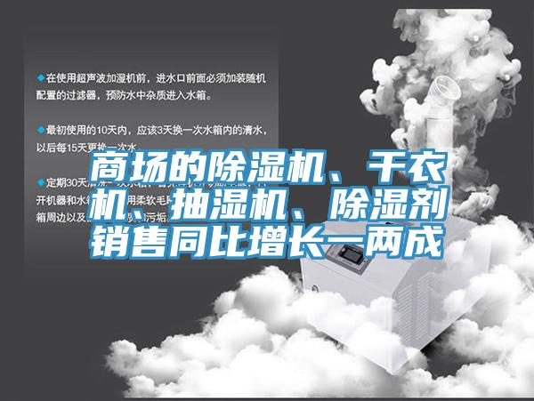 商場的除濕機(jī)、干衣機(jī)、抽濕機(jī)、除濕劑銷售同比增長一兩成