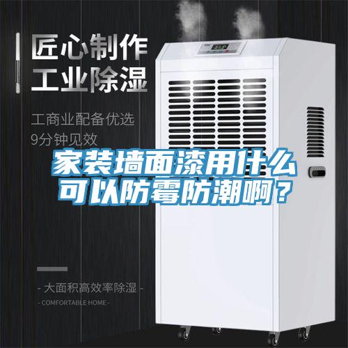 家裝墻面漆用什么可以防霉防潮??？