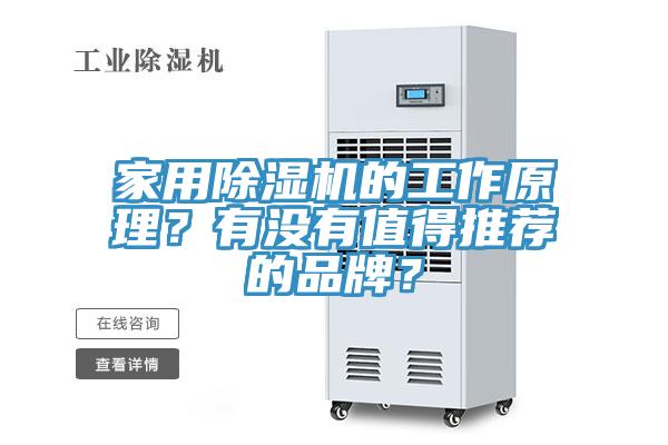 家用除濕機的工作原理？有沒有值得推薦的品牌？