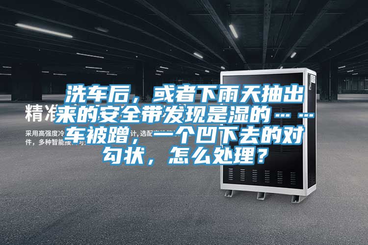 洗車后，或者下雨天抽出來的安全帶發(fā)現是濕的……車被蹭，一個凹下去的對勾狀，怎么處理？