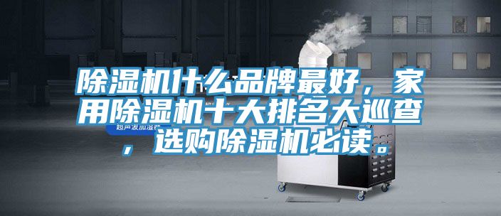 除濕機(jī)什么品牌最好，家用除濕機(jī)十大排名大巡查，選購(gòu)除濕機(jī)必讀。